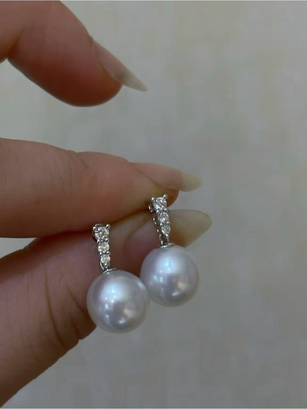 Classic Stunning sea pearl baroque Pearl Drop Earrings